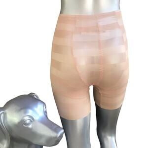 NEW Noir Euroskins Boxer Shaper Shorts Nude Sheer Women's Size Small